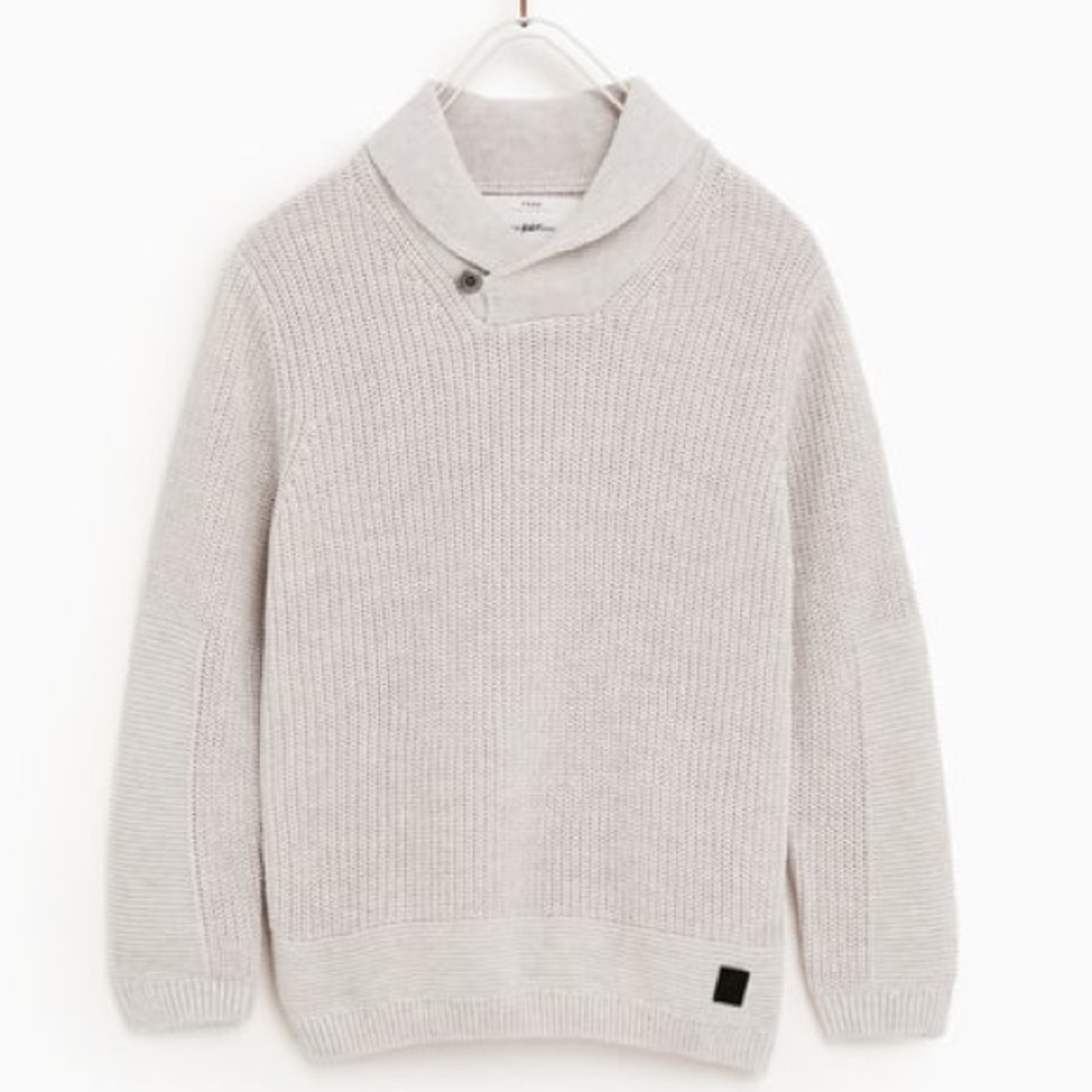 Zara | Boy’s Cream Knit Sweater Size 5